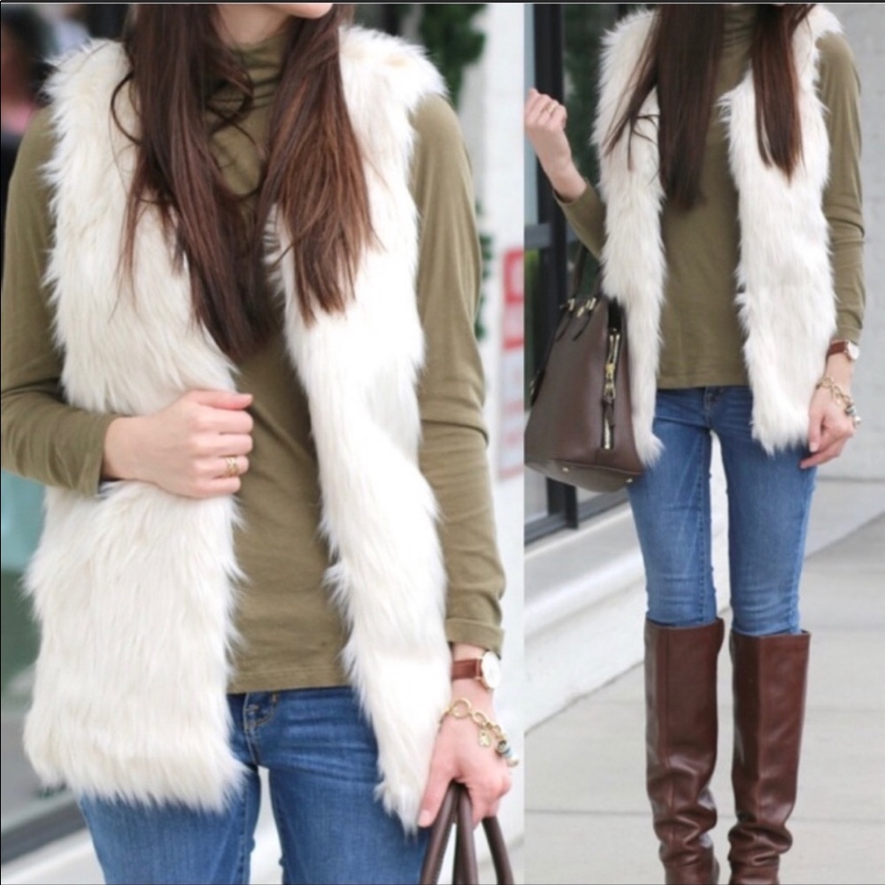 Faux fur vest